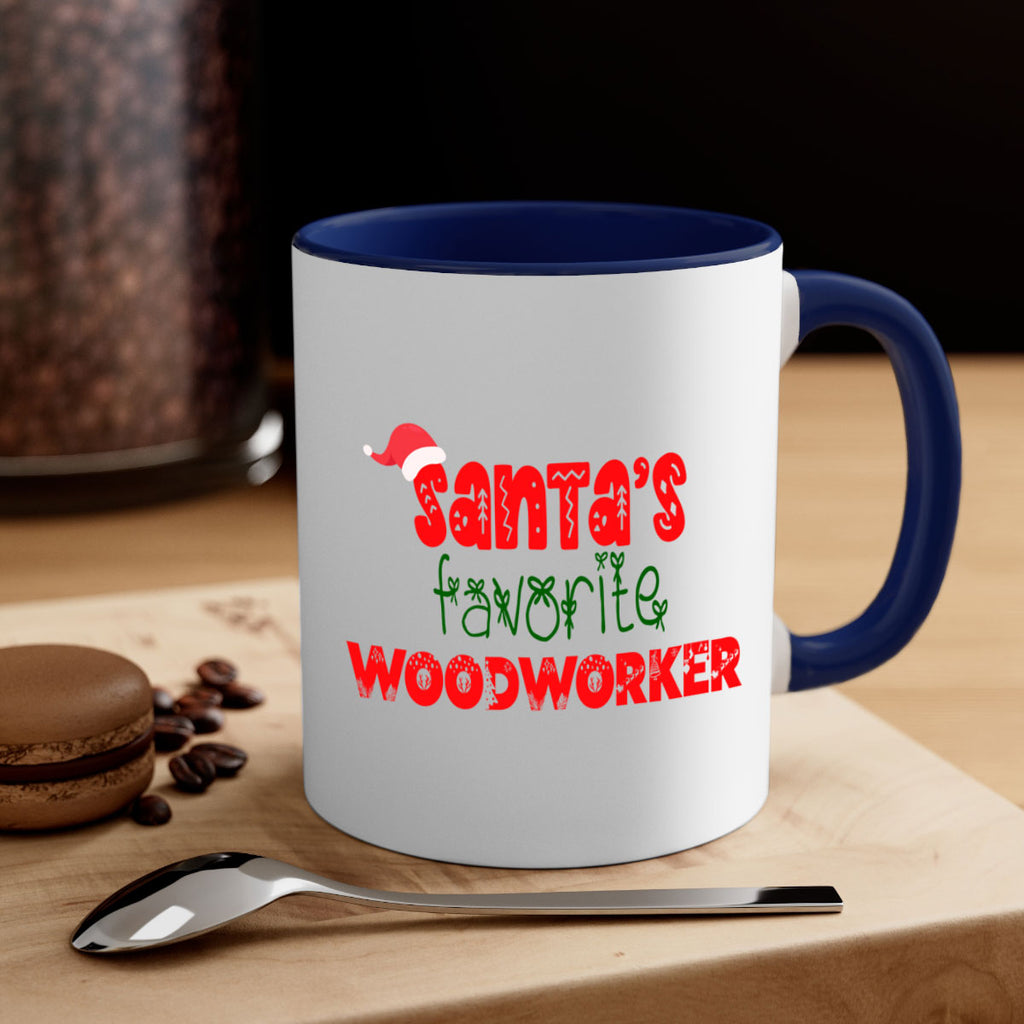santas favorite woodworker style 1157#- christmas-Mug / Coffee Cup
