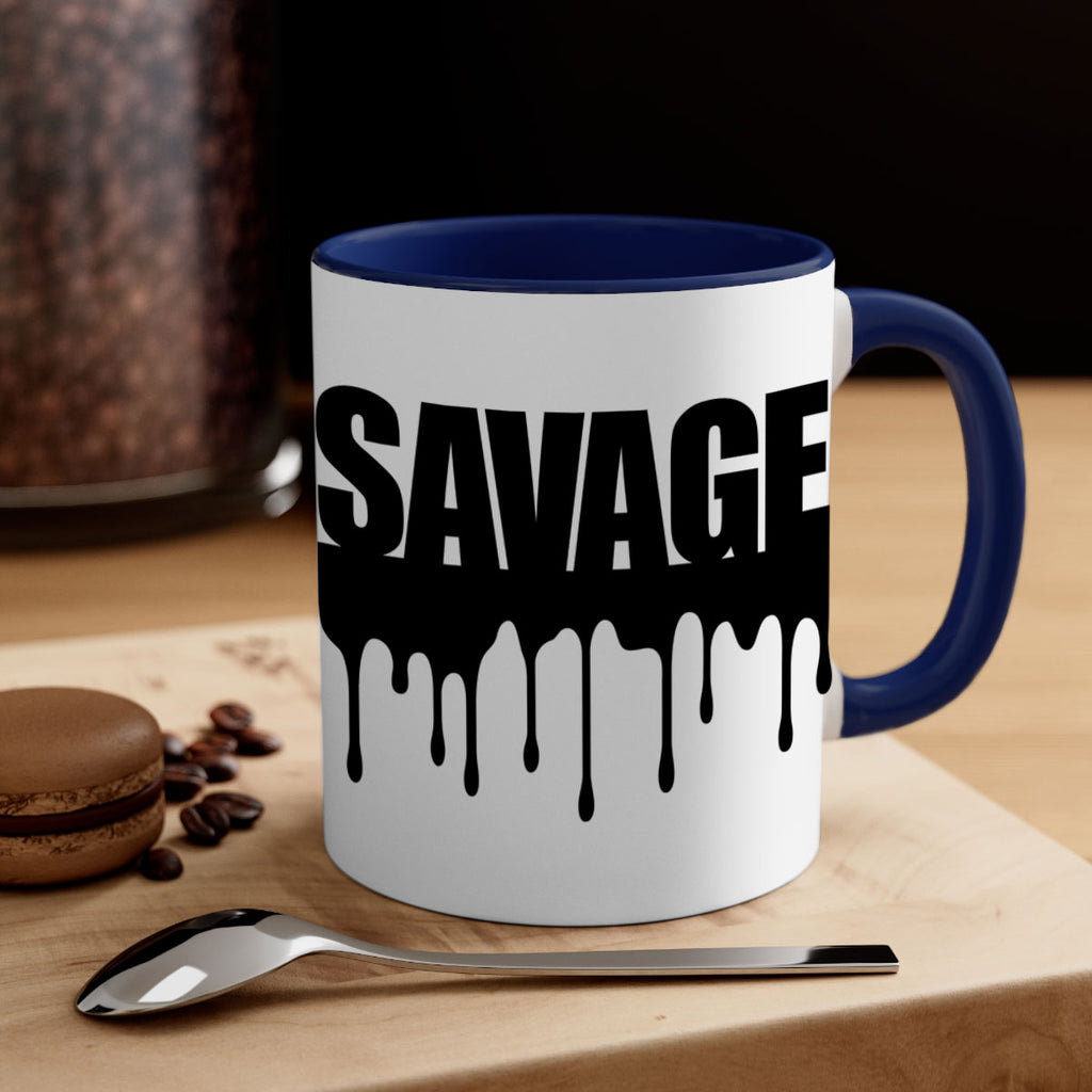 savage drip 41#- black words - phrases-Mug / Coffee Cup