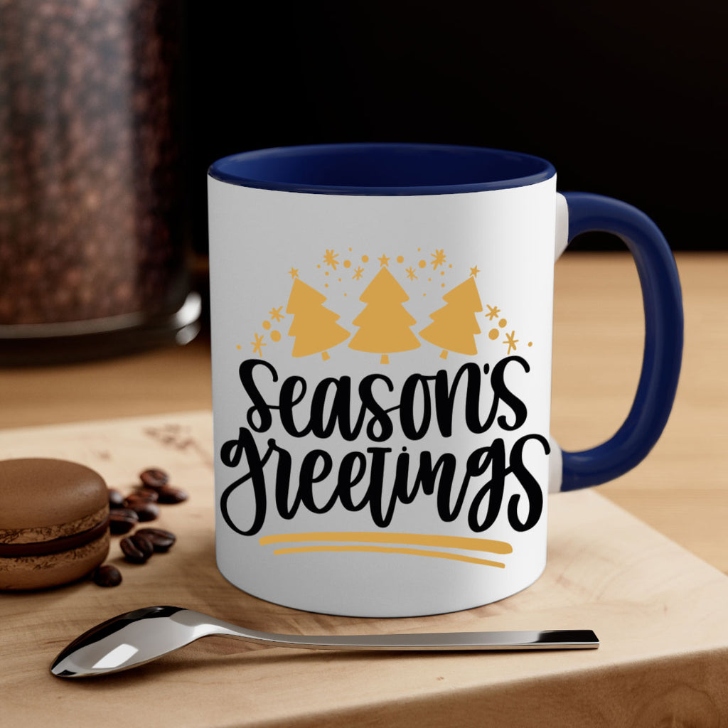 season greetings gold 51#- christmas-Mug / Coffee Cup