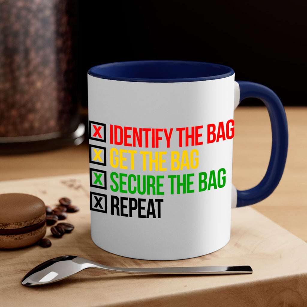 secure the bag 38#- black words - phrases-Mug / Coffee Cup