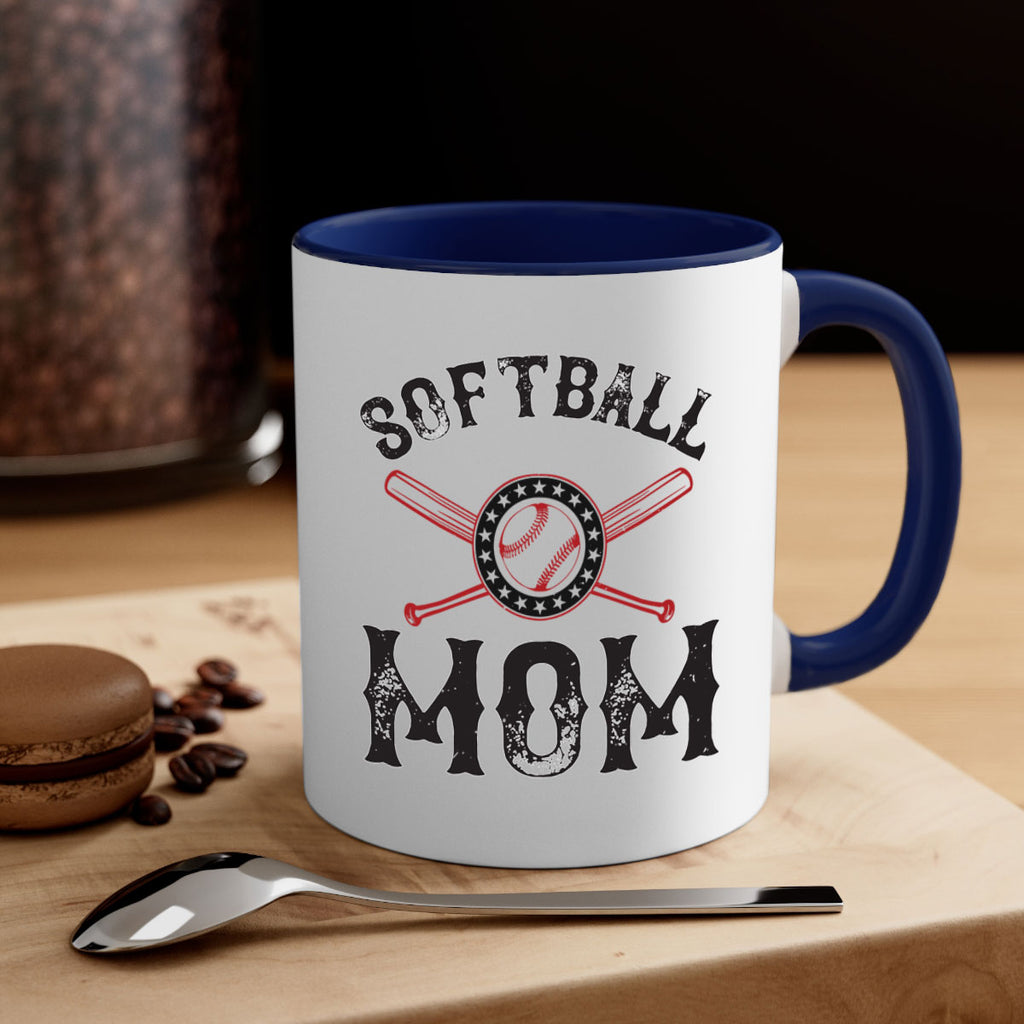 softball mom 66#- mom-Mug / Coffee Cup
