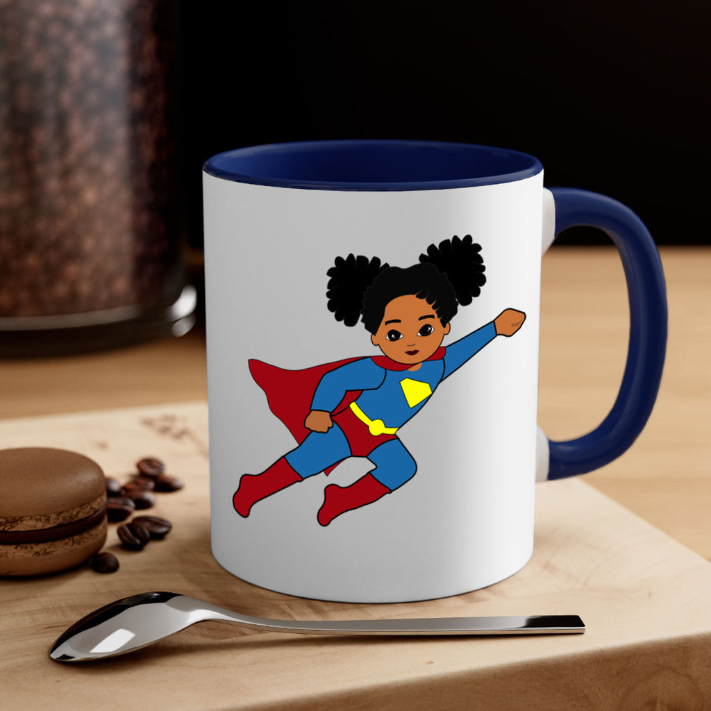 super kids girl 3#- Black women - Girls-Mug / Coffee Cup