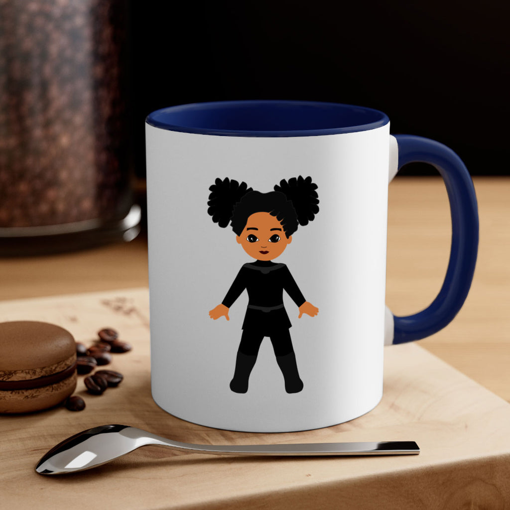 super kids girl 8#- Black women - Girls-Mug / Coffee Cup