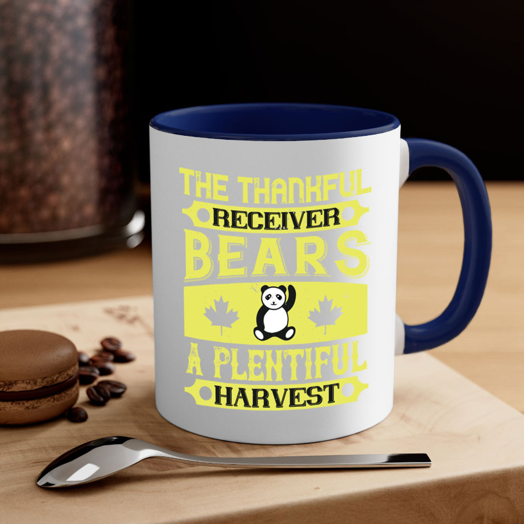 the thankful receiver bears a plentiful harvest 2#- thanksgiving-Mug / Coffee Cup