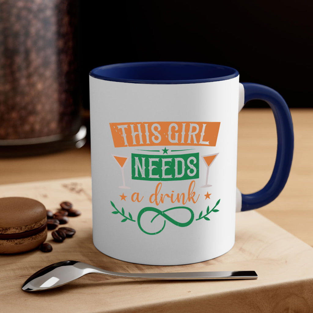 this girl needs a drink 36#- mardi gras-Mug / Coffee Cup