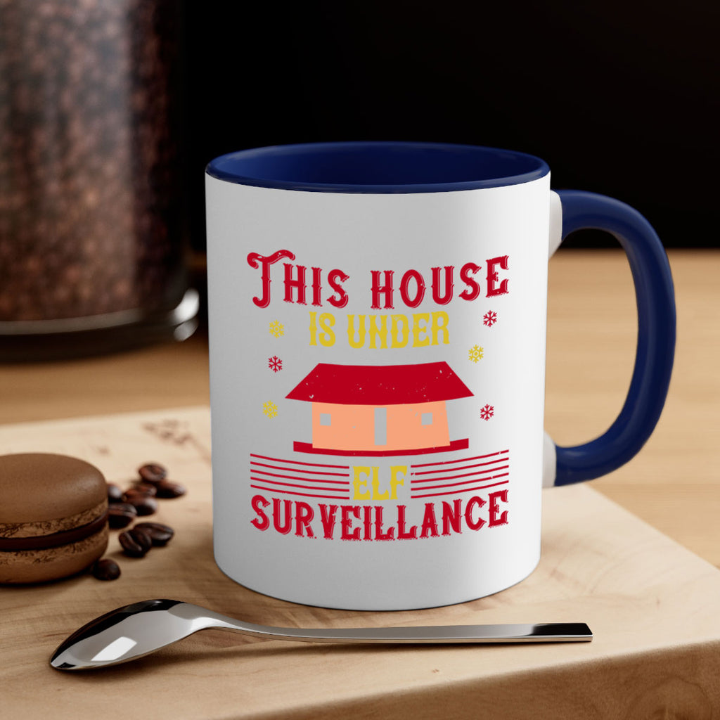 this house is under elf surveillance 349#- christmas-Mug / Coffee Cup