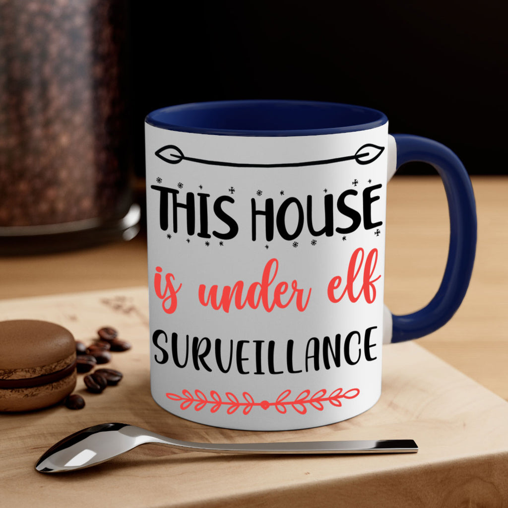 this house is under elf surveillance style 1209#- christmas-Mug / Coffee Cup
