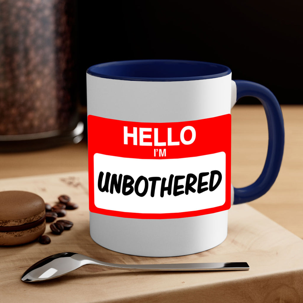 unbothered 14#- black words - phrases-Mug / Coffee Cup
