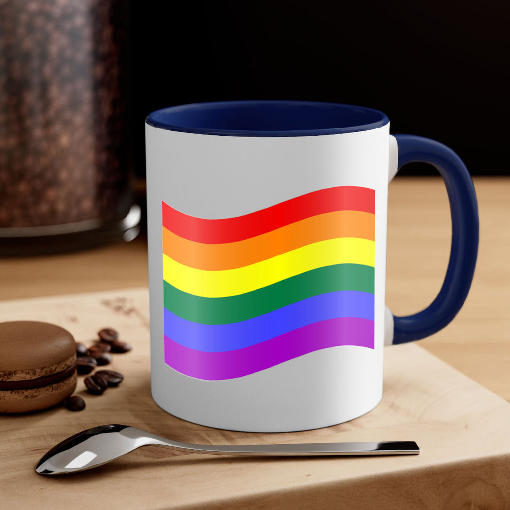 wavy rainbow flag 1#- lgbt-Mug / Coffee Cup
