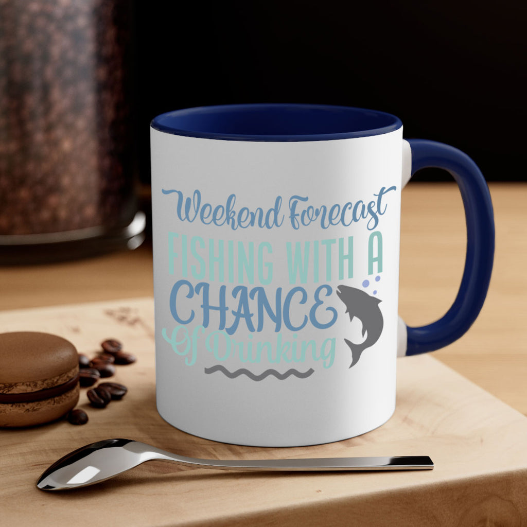 weekend forecast fishing with a chance of drinking 193#- fishing-Mug / Coffee Cup