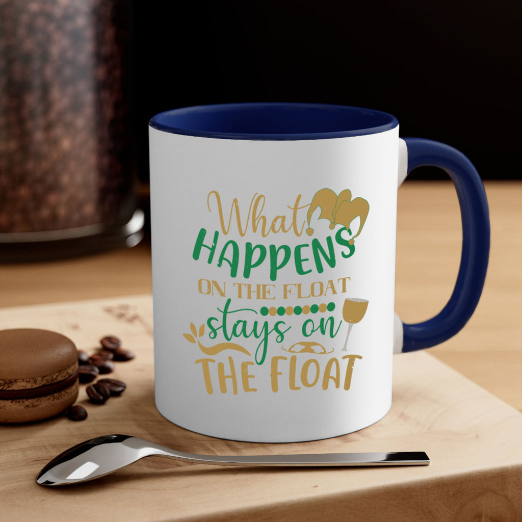 what happens on the float stays on the float 30#- mardi gras-Mug / Coffee Cup
