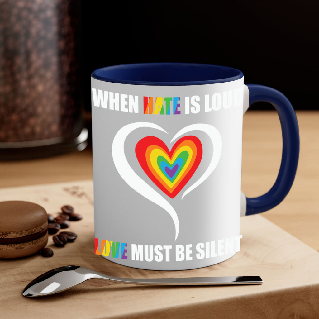 when hate is loud love lgbt 3#- lgbt-Mug / Coffee Cup