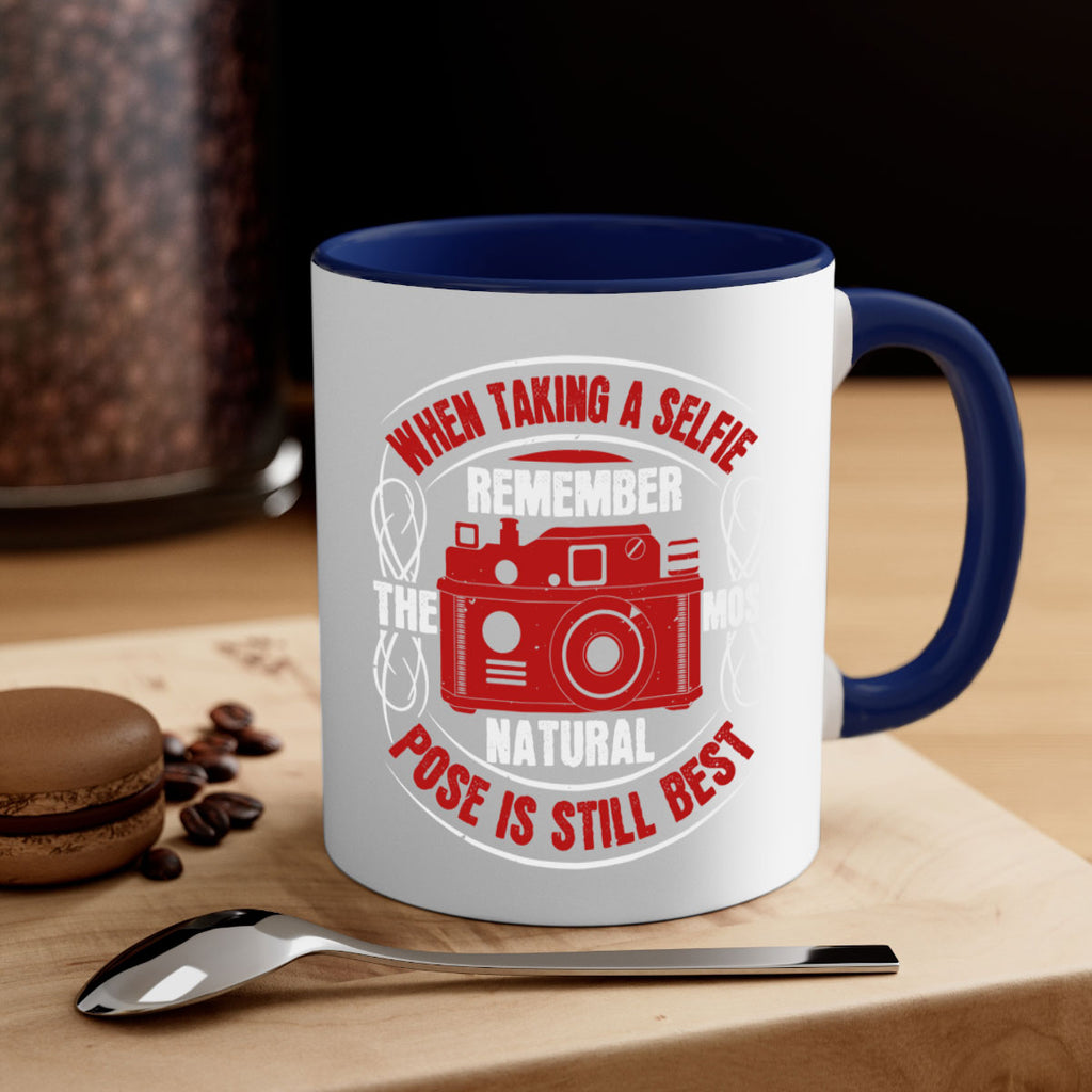 when taking a selfie remember 5#- photography-Mug / Coffee Cup