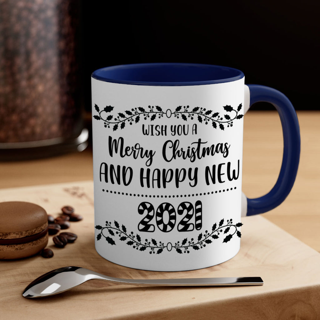 wish you a merry christmas and happy new year style 1242#- christmas-Mug / Coffee Cup