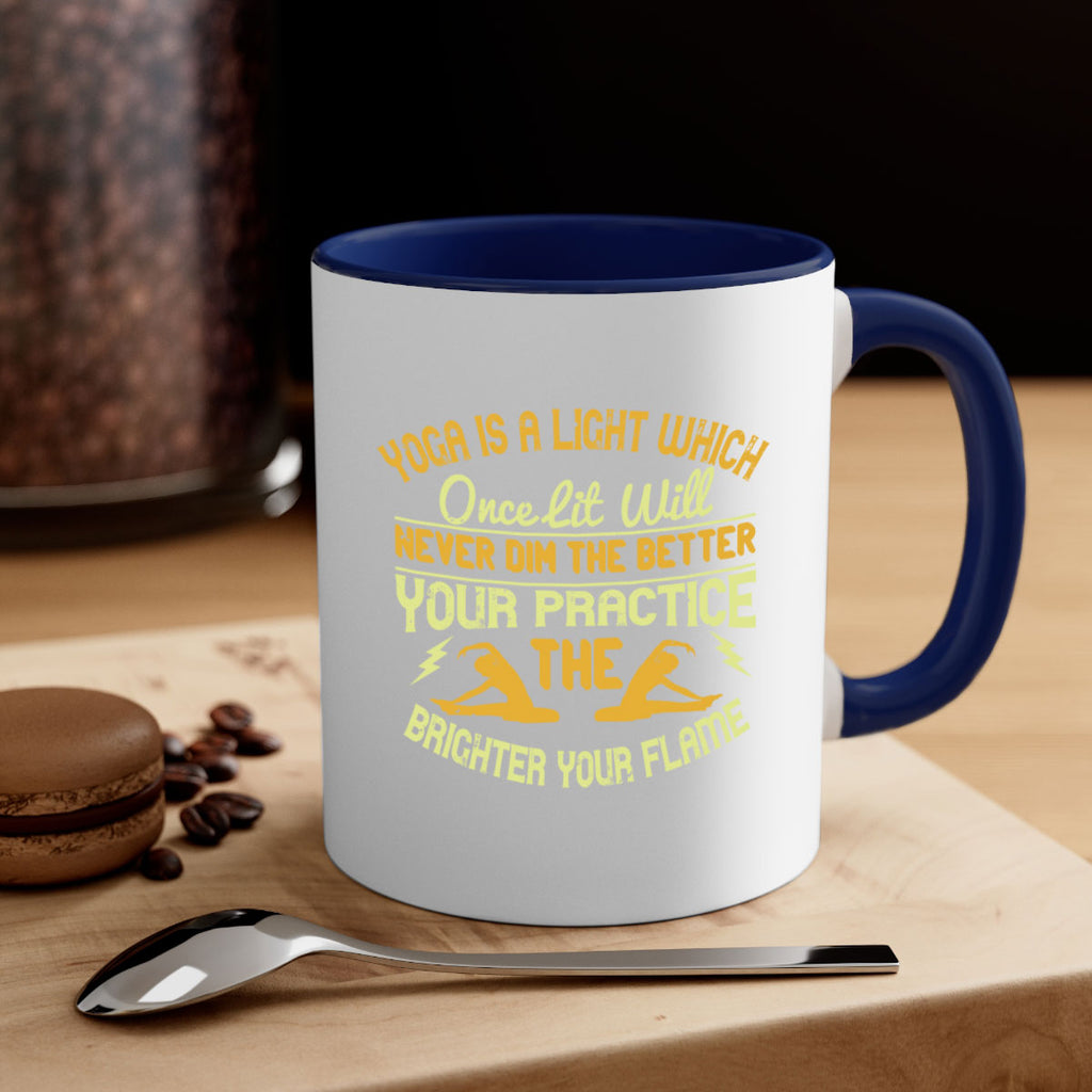 yoga is a light which once lit will never dim the better your practice the brighter your flame 26#- yoga-Mug / Coffee Cup