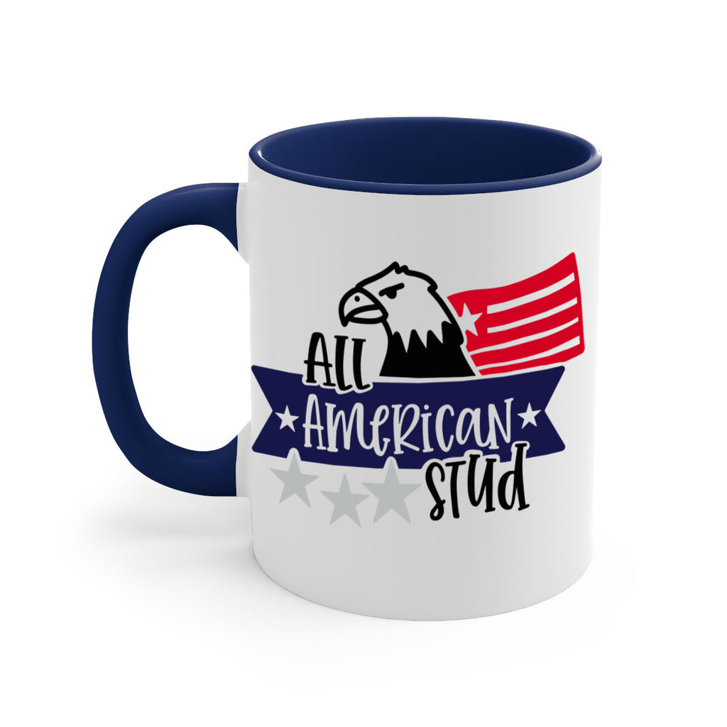 All American Stud Style 142#- 4th Of July-Mug / Coffee Cup