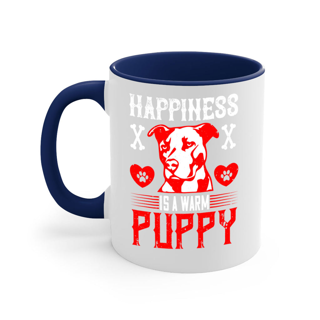 Happiness is a warm puppy Style 201#- Dog-Mug / Coffee Cup