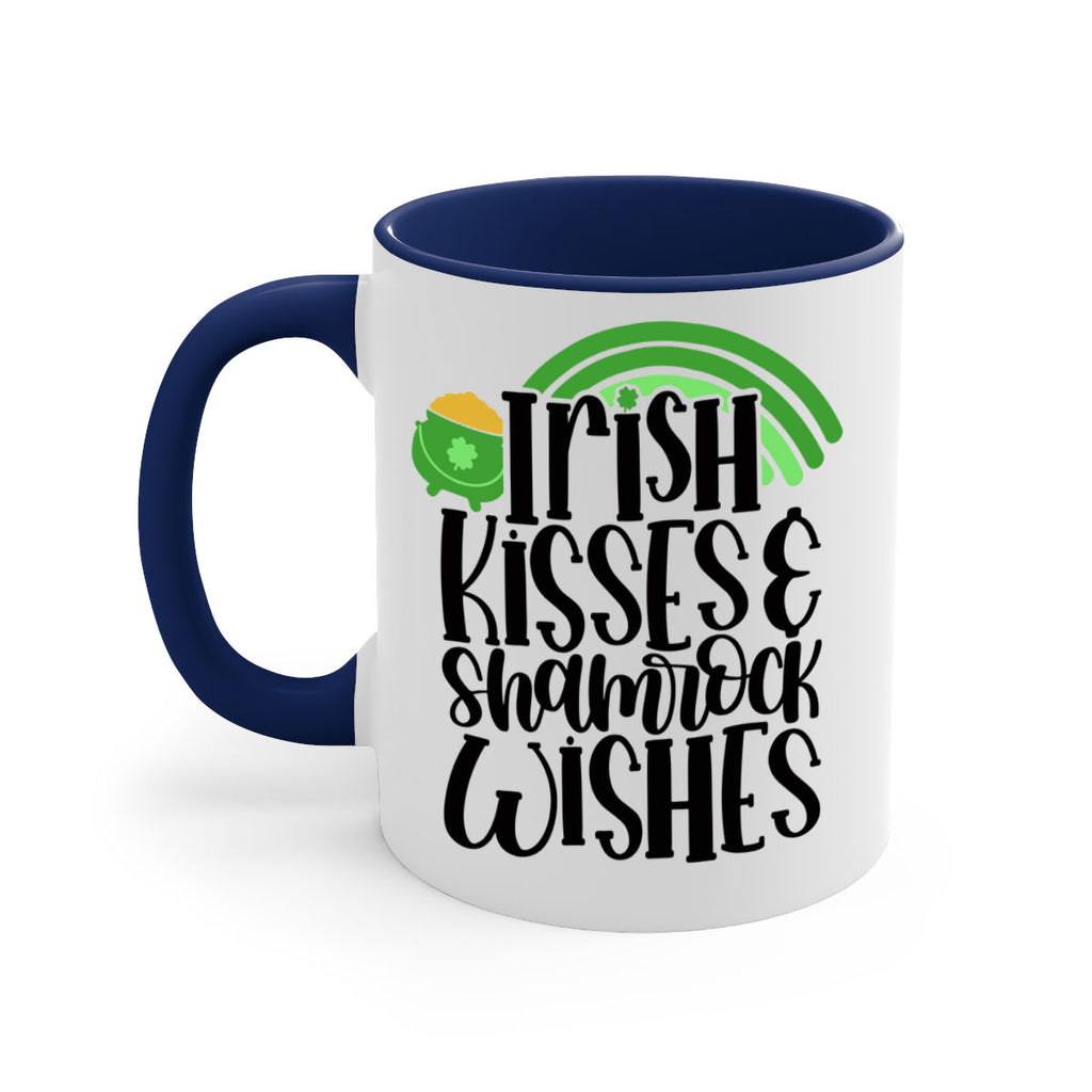 Irish Kisses Shamrock Wishes Style 80#- St Patricks Day-Mug / Coffee Cup