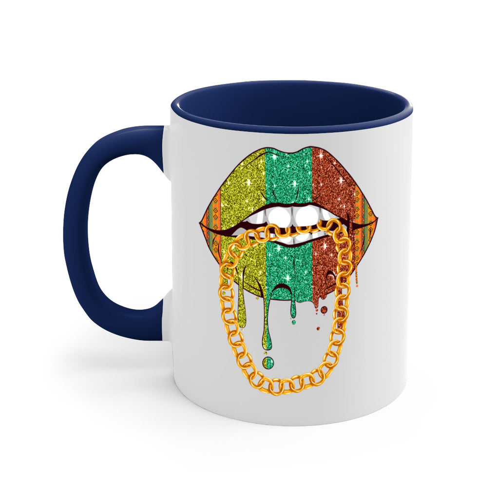 Juneteenth Women Melanin Girl Lips Png 25#- juneteenth-Mug / Coffee Cup