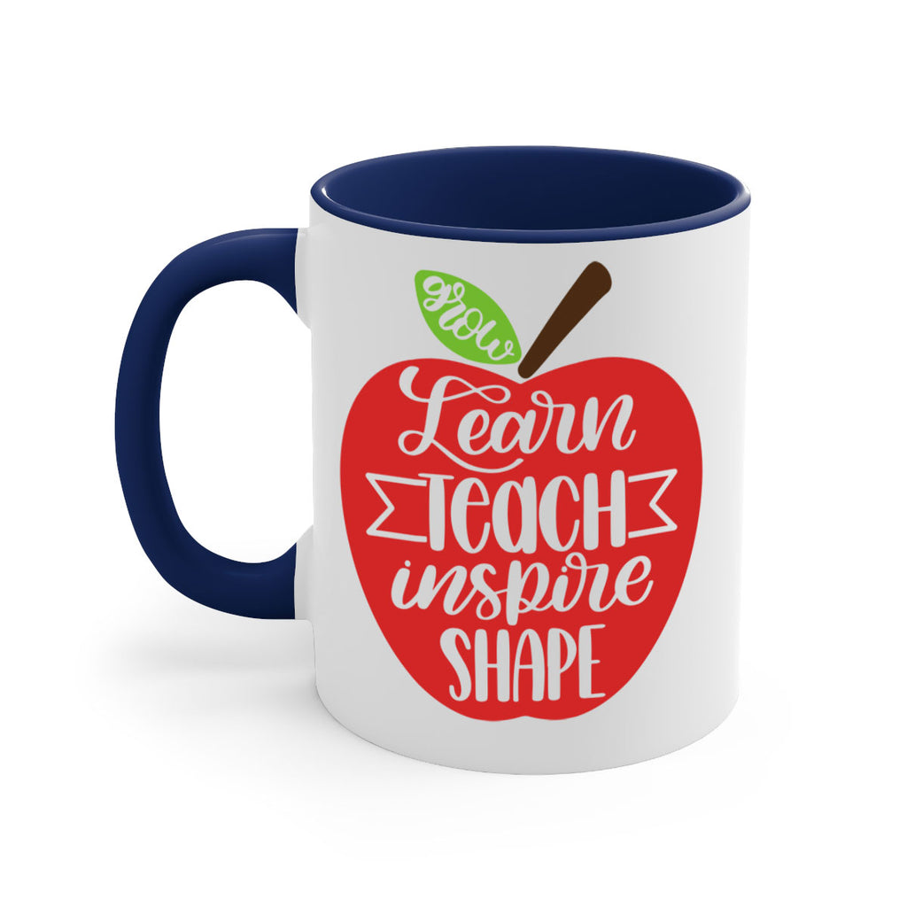 Learn Teach Inspire Shape Style 68#- teacher-Mug / Coffee Cup