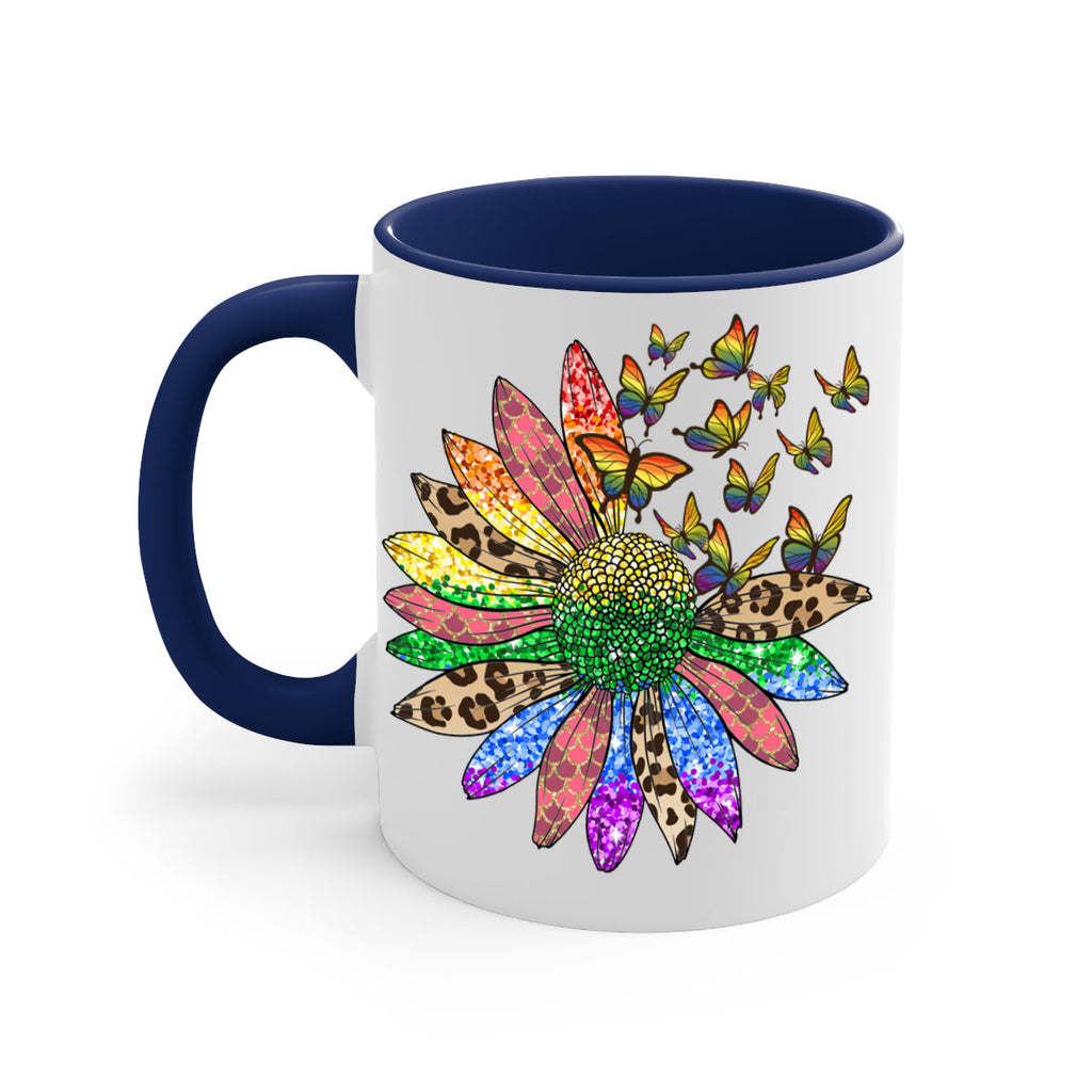 Lgbt Butterfly Sunflower  Png 52#- lgbt-Mug / Coffee Cup