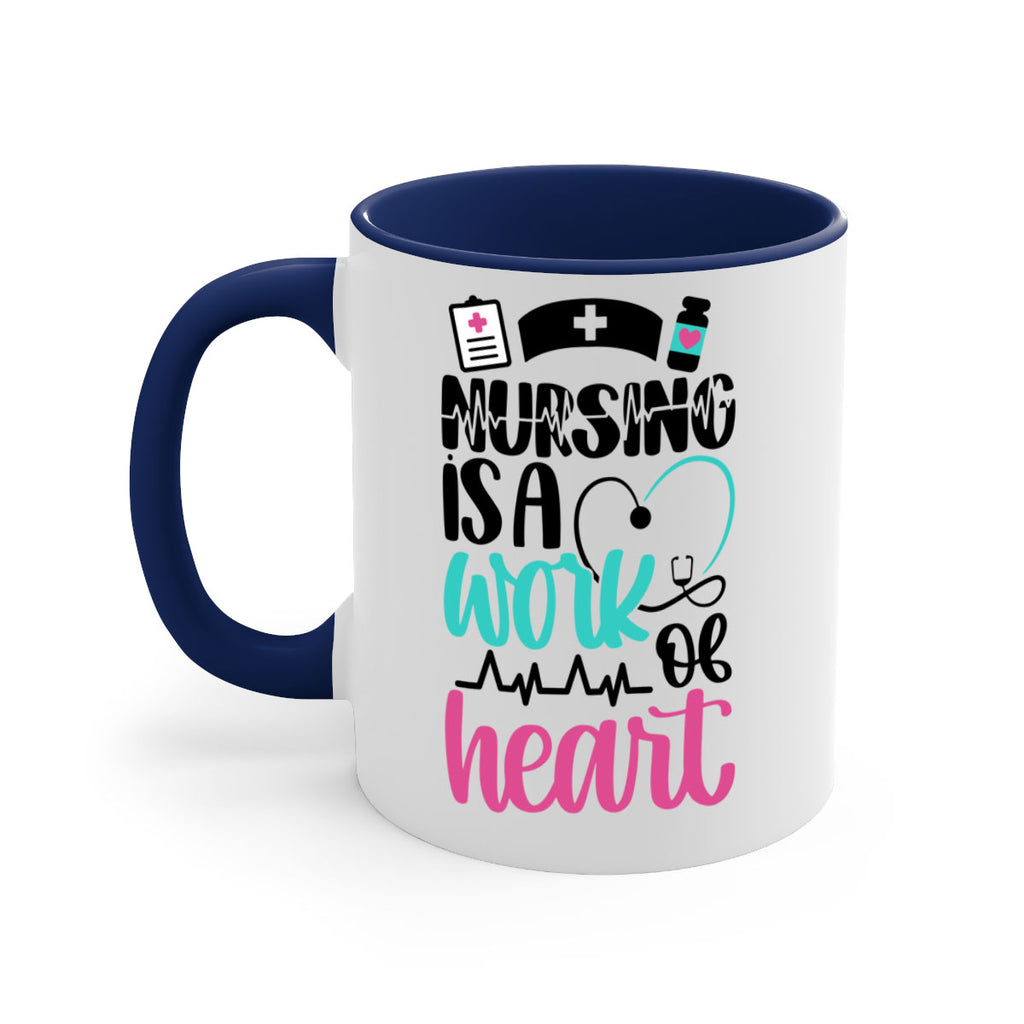 Nursing Is a Work of Heart Style Style 72#- nurse-Mug / Coffee Cup