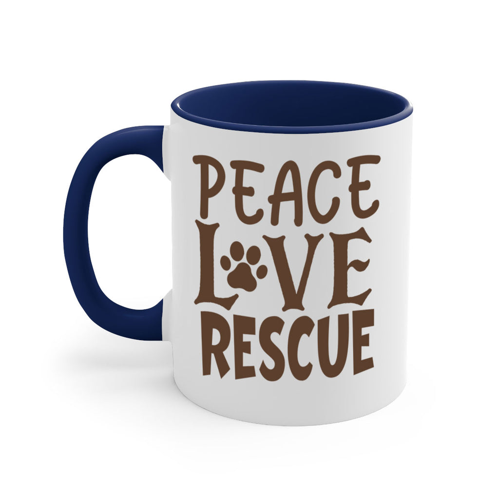 Peace Love Rescue Style 23#- cat-Mug / Coffee Cup