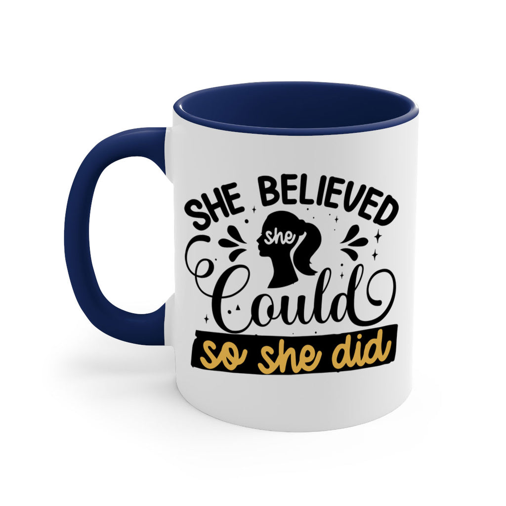 She believed she could she did Style 7#- Black women - Girls-Mug / Coffee Cup