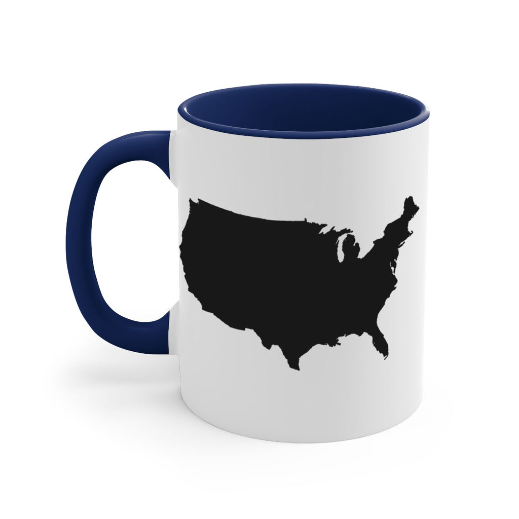 USA Solid Map Style 76#- 4th Of July-Mug / Coffee Cup