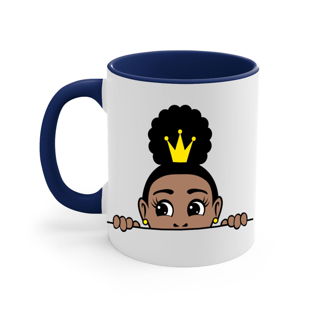 afro puff crown girl 2#- Black women - Girls-Mug / Coffee Cup