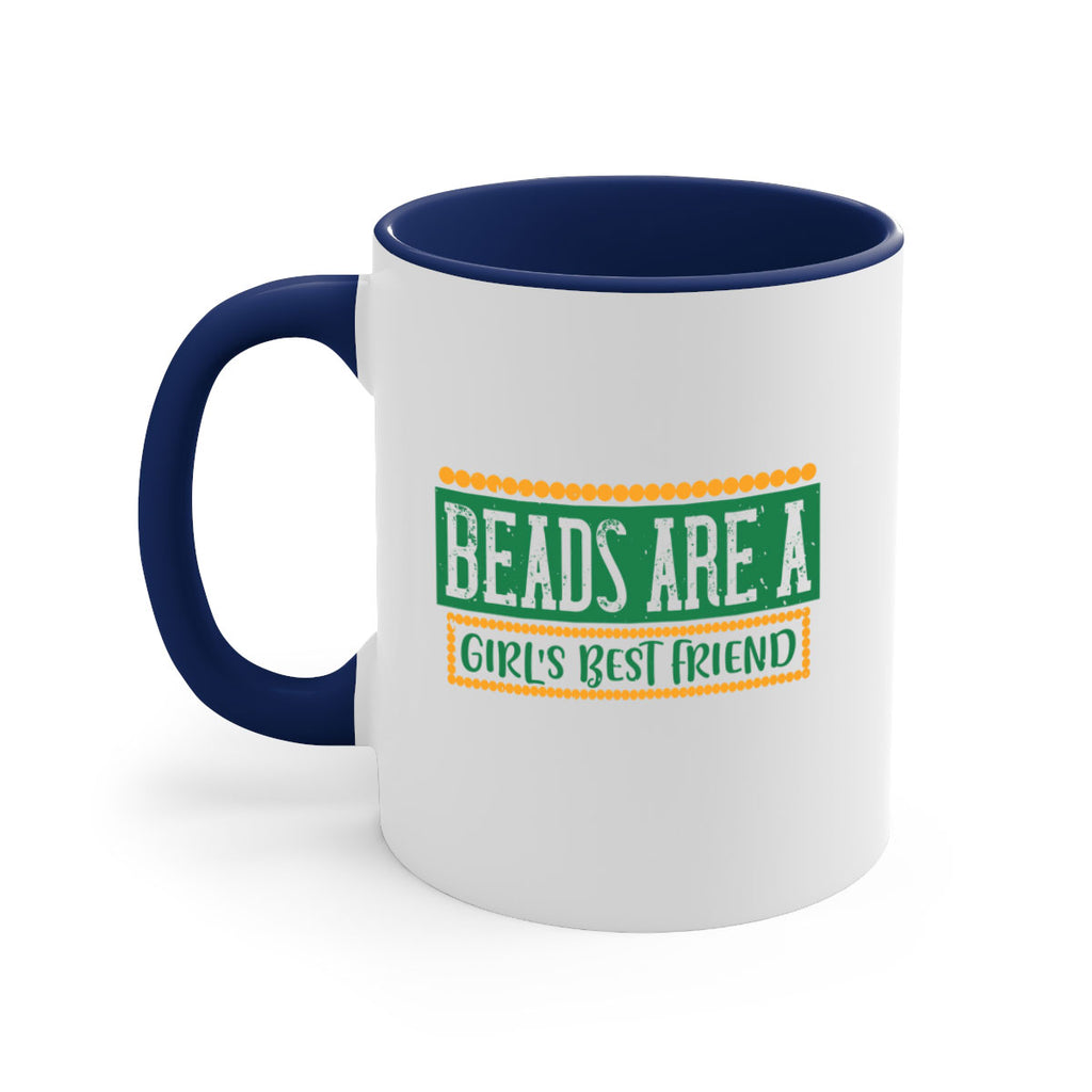 beads are a girls best friend 29#- mardi gras-Mug / Coffee Cup