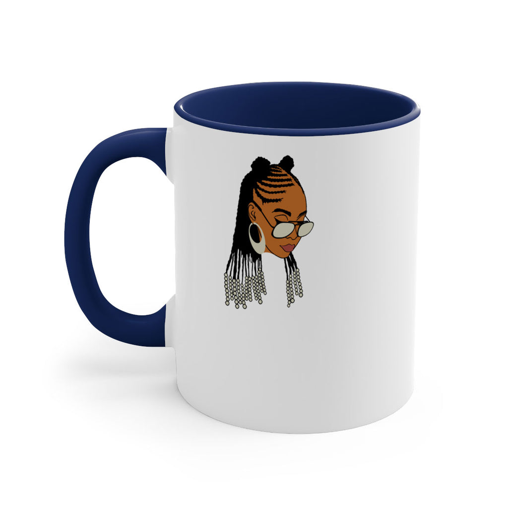 black afro 43#- Black women - Girls-Mug / Coffee Cup