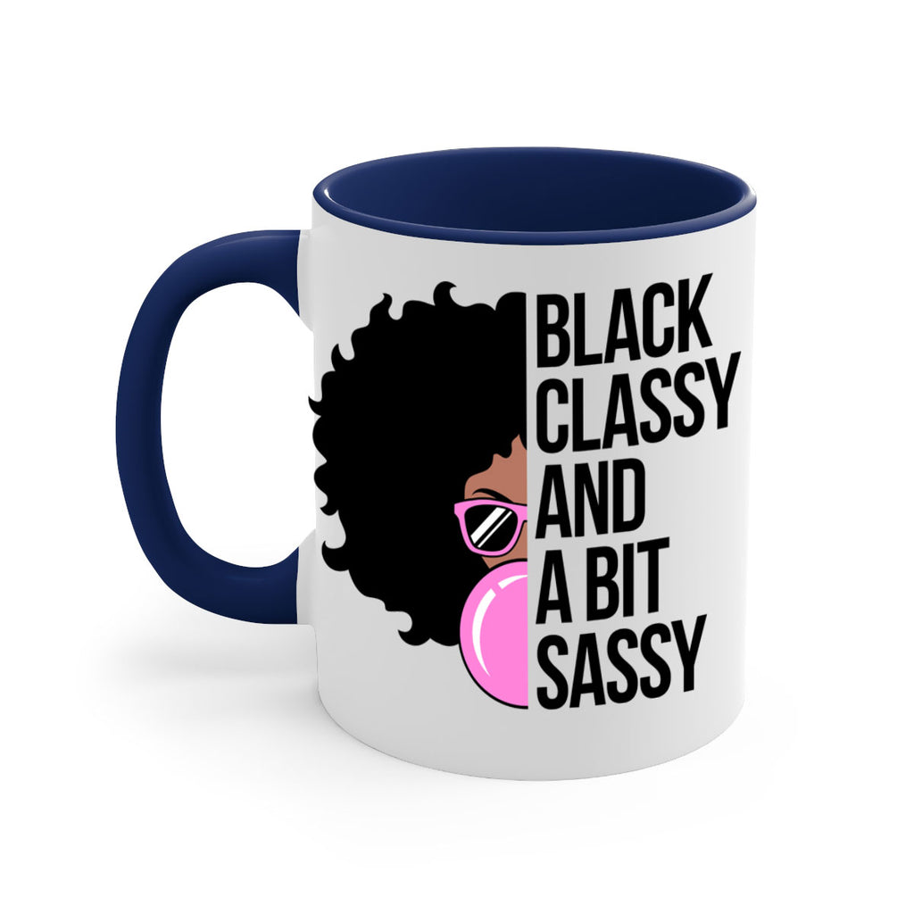 black classy and a bit sassy 250#- black words - phrases-Mug / Coffee Cup