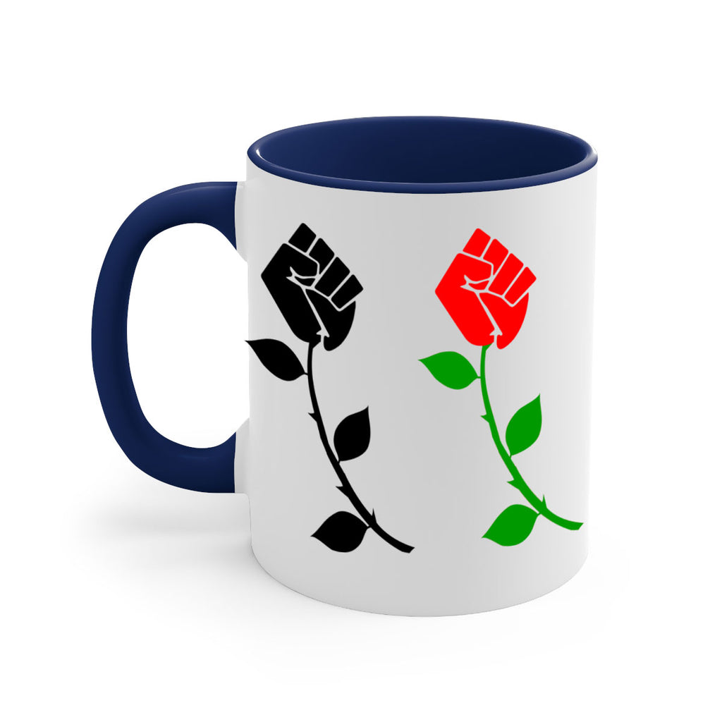 black power fist rose 197#- black words - phrases-Mug / Coffee Cup