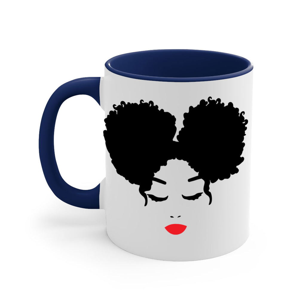 black woman red lips 9#- Black women - Girls-Mug / Coffee Cup