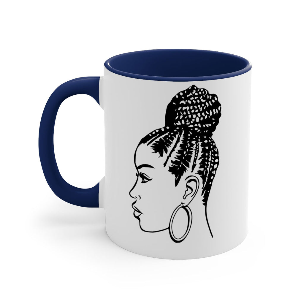 black woman with braids 7#- Black women - Girls-Mug / Coffee Cup