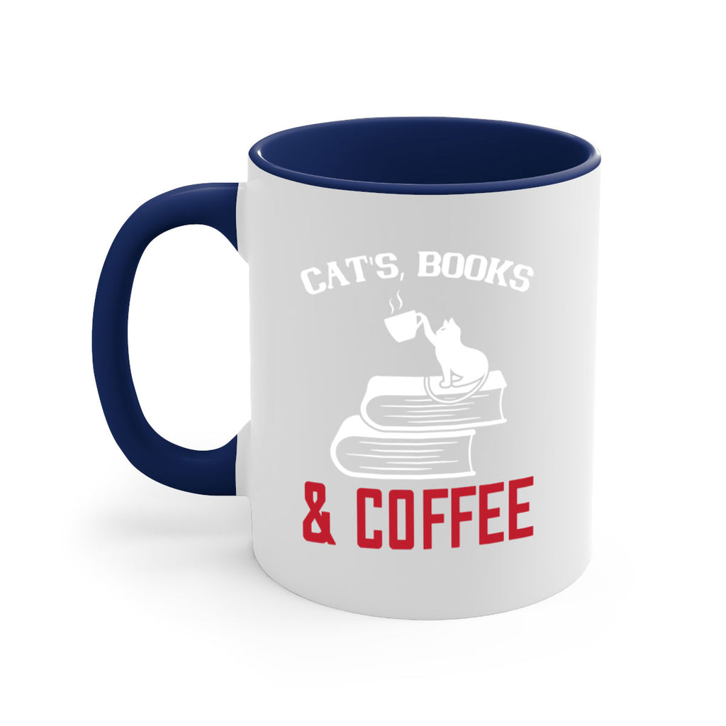 cats book and coffee Style 37#- cat-Mug / Coffee Cup
