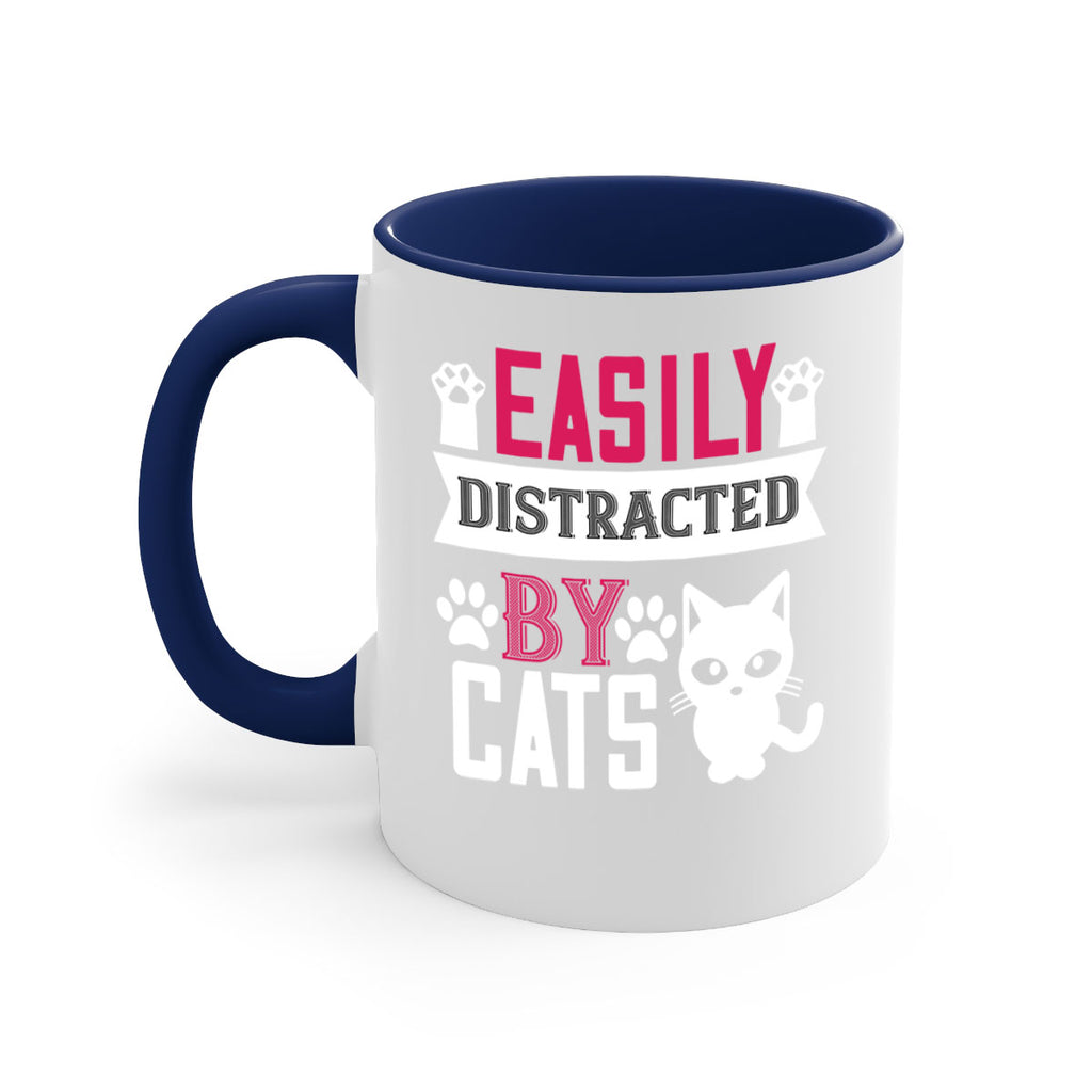 easily distracted by cats Style 47#- cat-Mug / Coffee Cup
