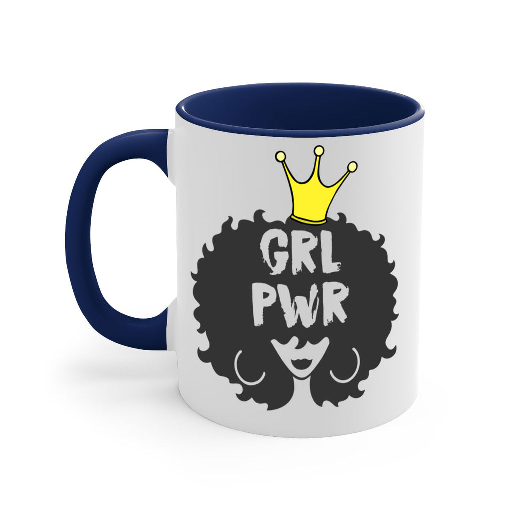 girl power with crown 34#- Black women - Girls-Mug / Coffee Cup