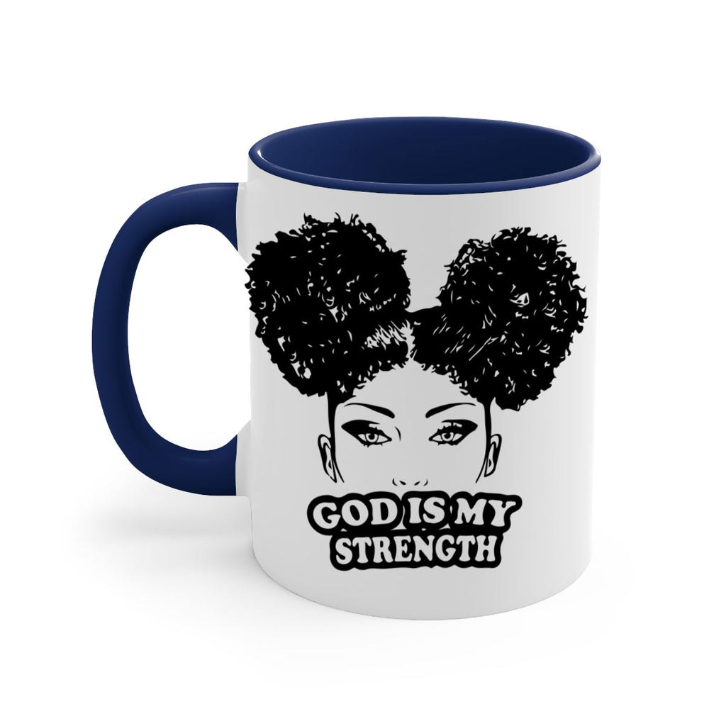 god is my strength 2#- Black women - Girls-Mug / Coffee Cup