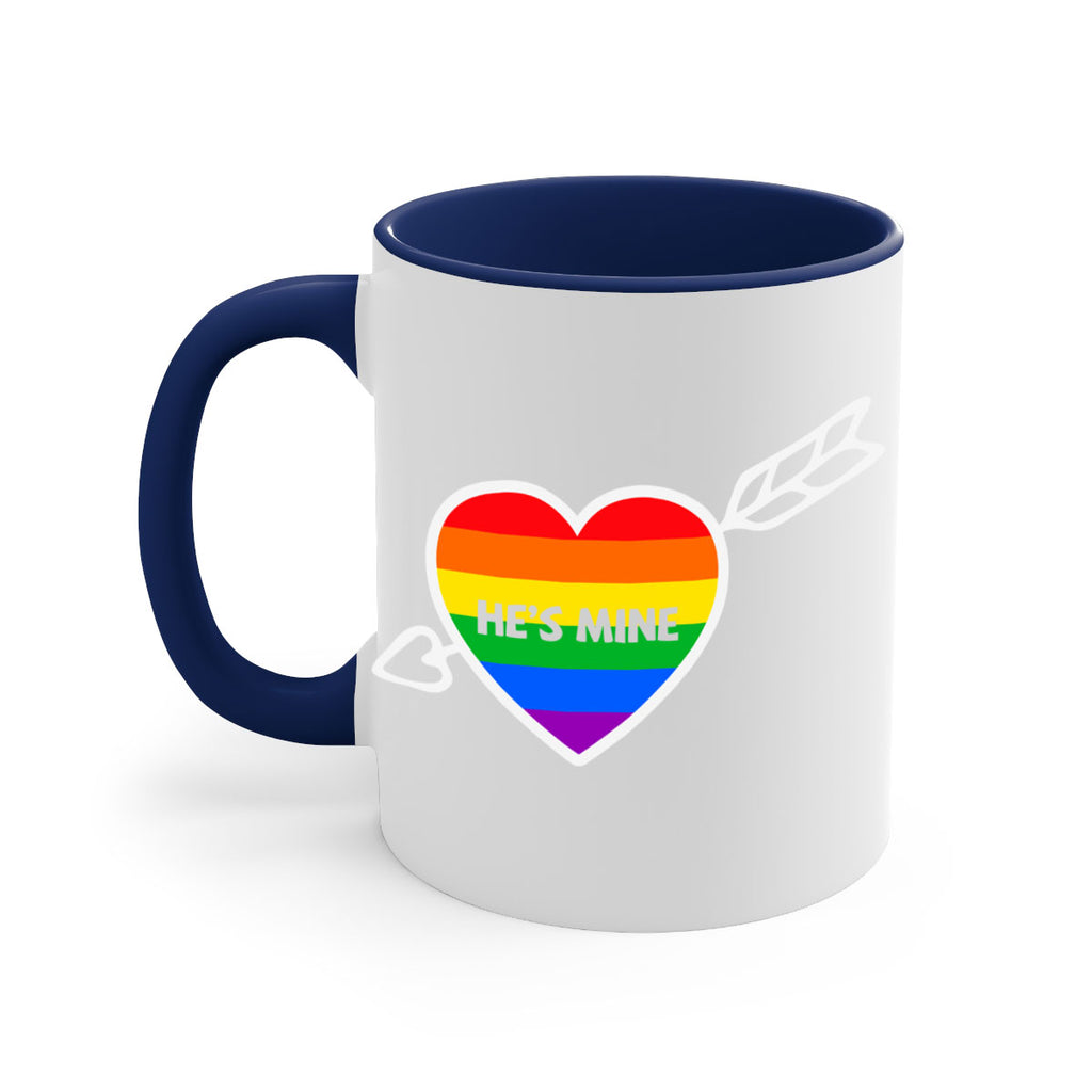 hes mine couple rainbow lgbt lgbt 133#- lgbt-Mug / Coffee Cup