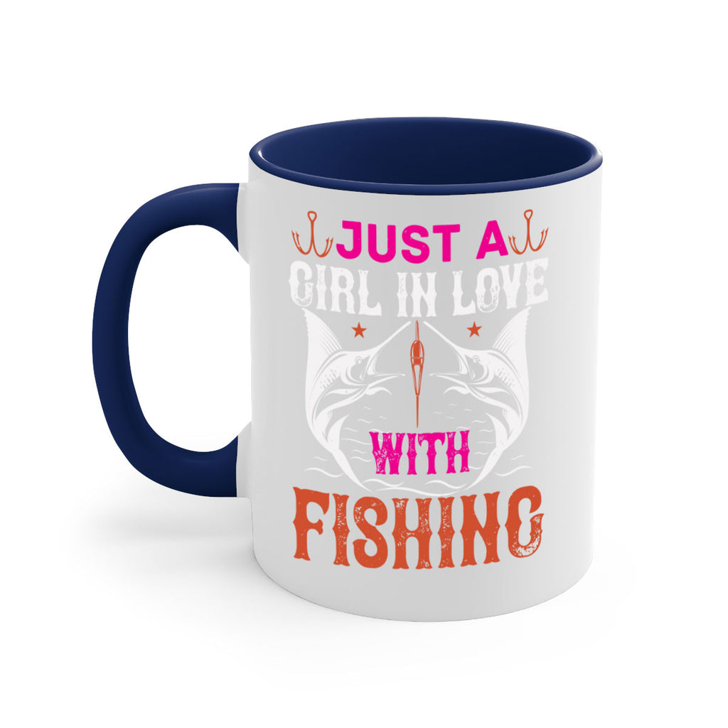 just a girl in love with fishing 73#- fishing-Mug / Coffee Cup