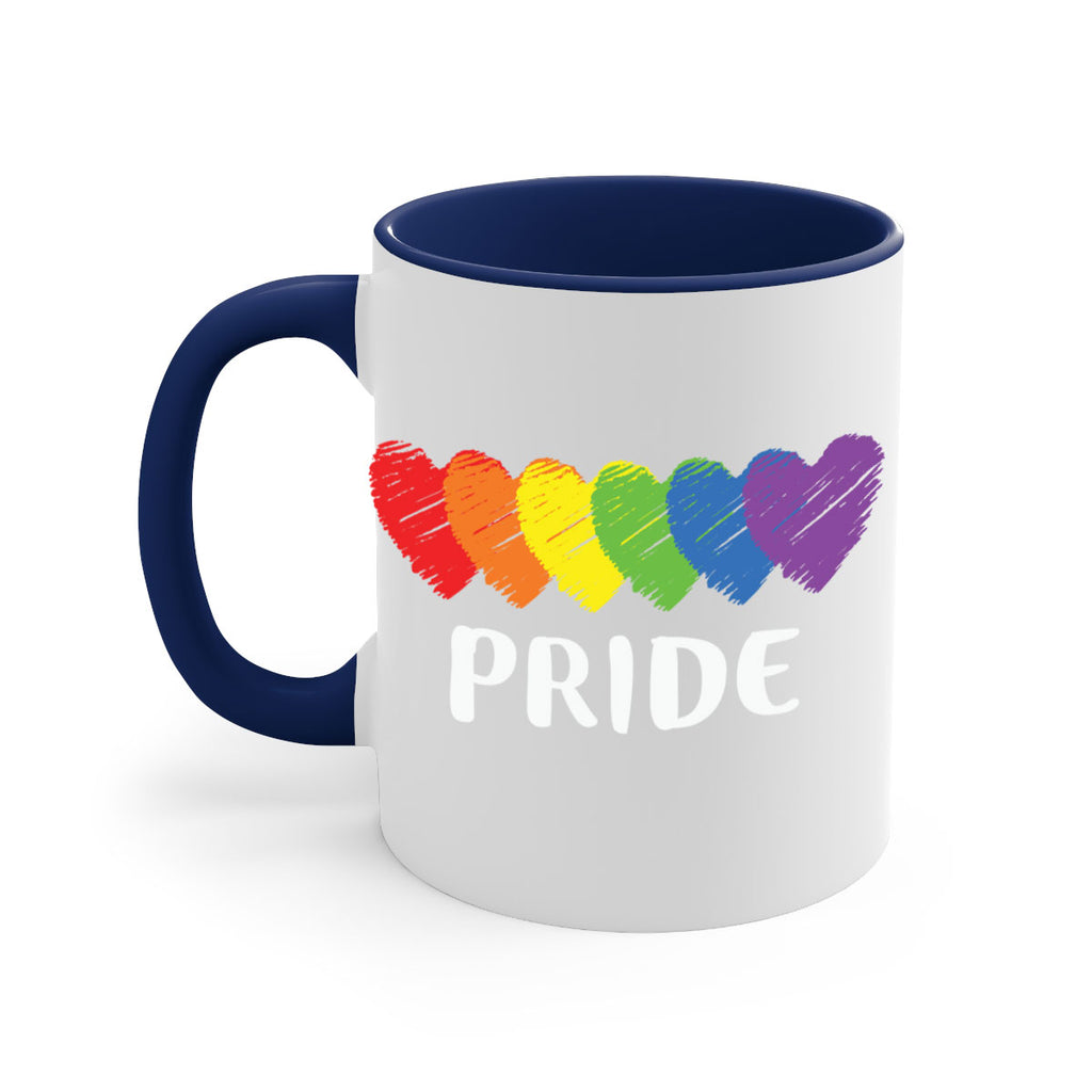 lgbt pride flag rainbow hearts lgbt 99#- lgbt-Mug / Coffee Cup