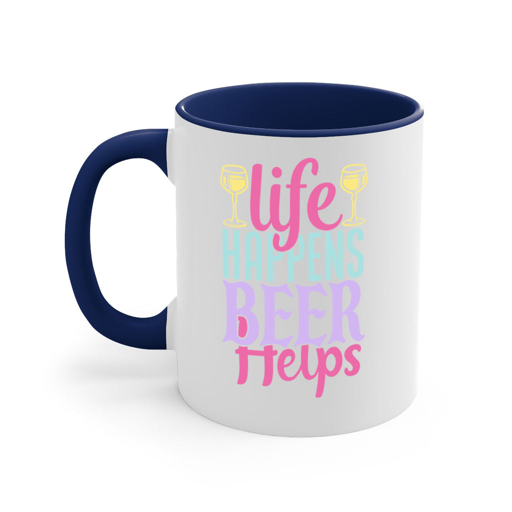life happens beer helps 141#- beer-Mug / Coffee Cup