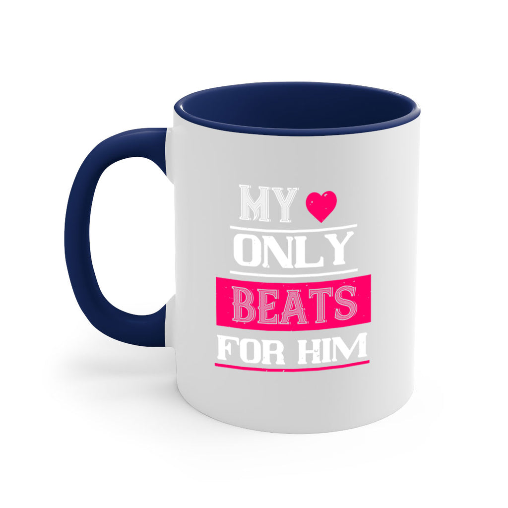 my love only beats for him 35#- valentines day-Mug / Coffee Cup