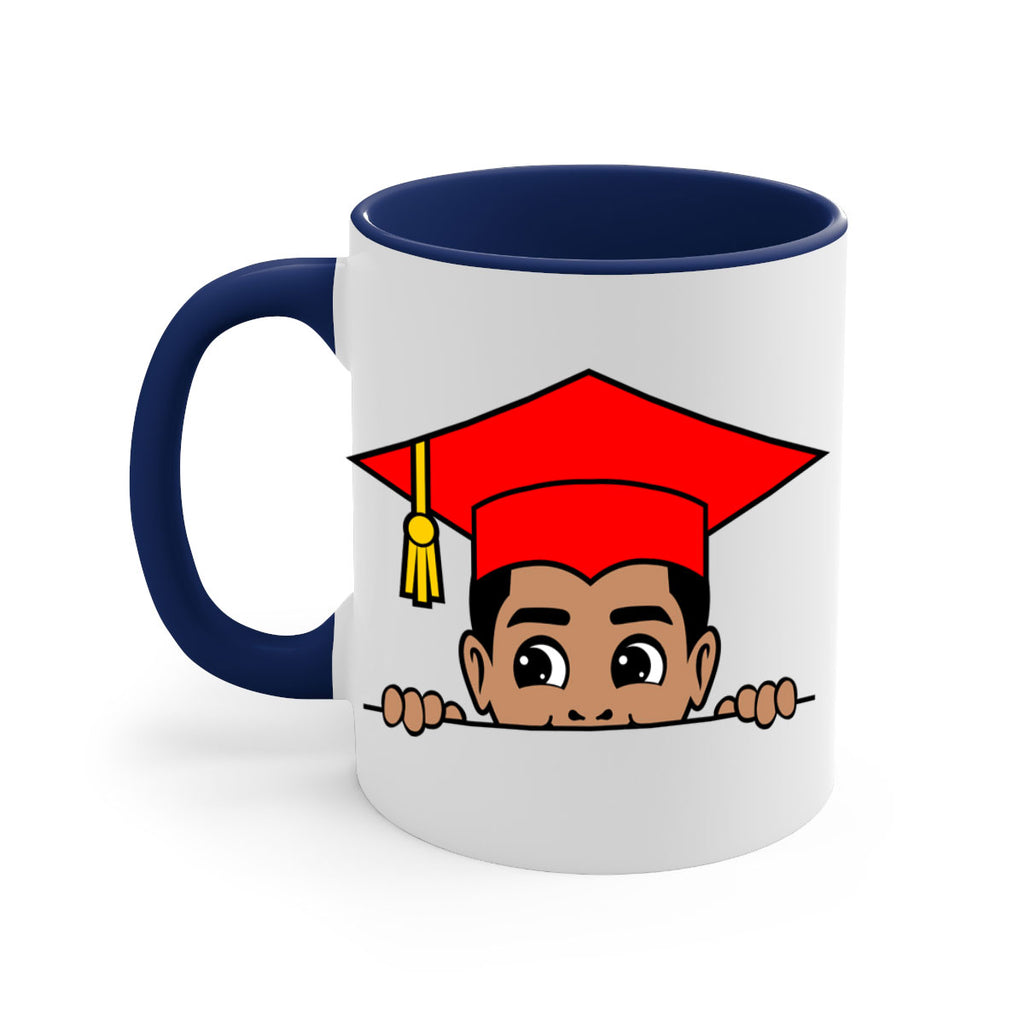 peekaboo afro puffs grad boy 20#- Black men - Boys-Mug / Coffee Cup