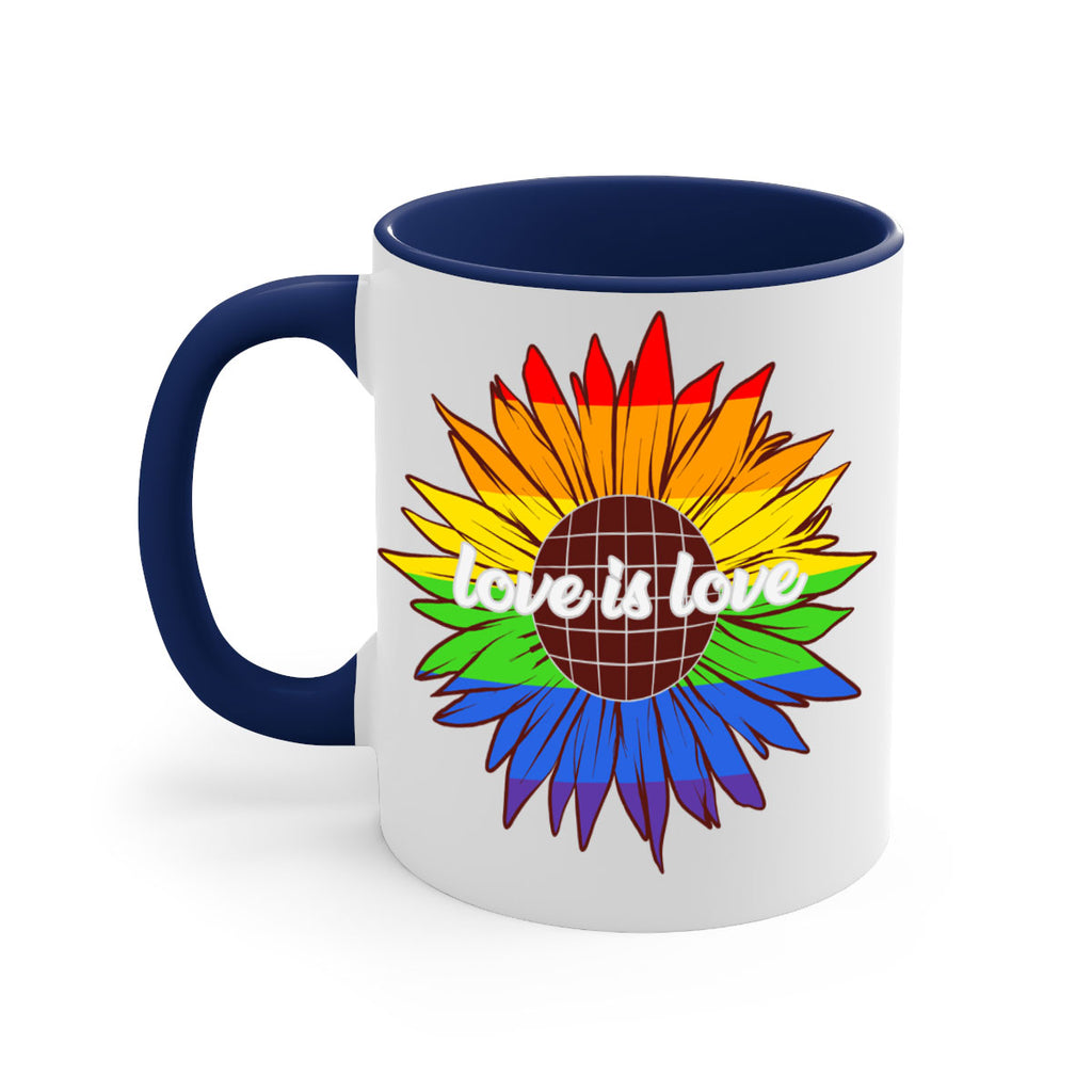 rainbow sunflower love is love 26#- lgbt-Mug / Coffee Cup