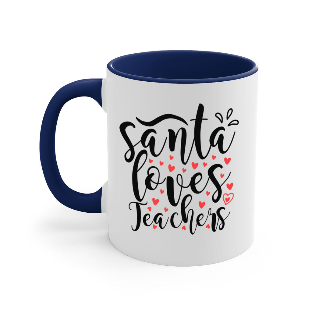 santa loves teachers 23#- christmas-Mug / Coffee Cup