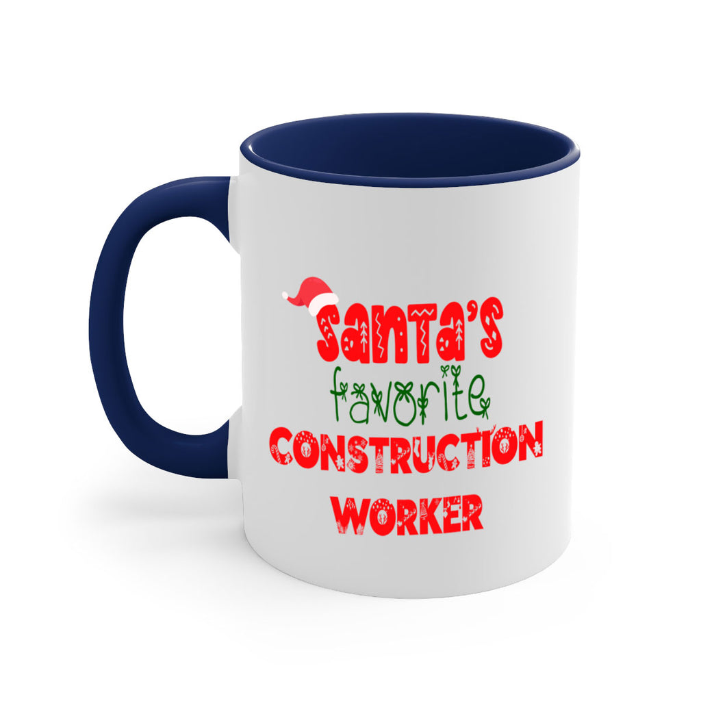 santas favorite construction worker style 739#- christmas-Mug / Coffee Cup