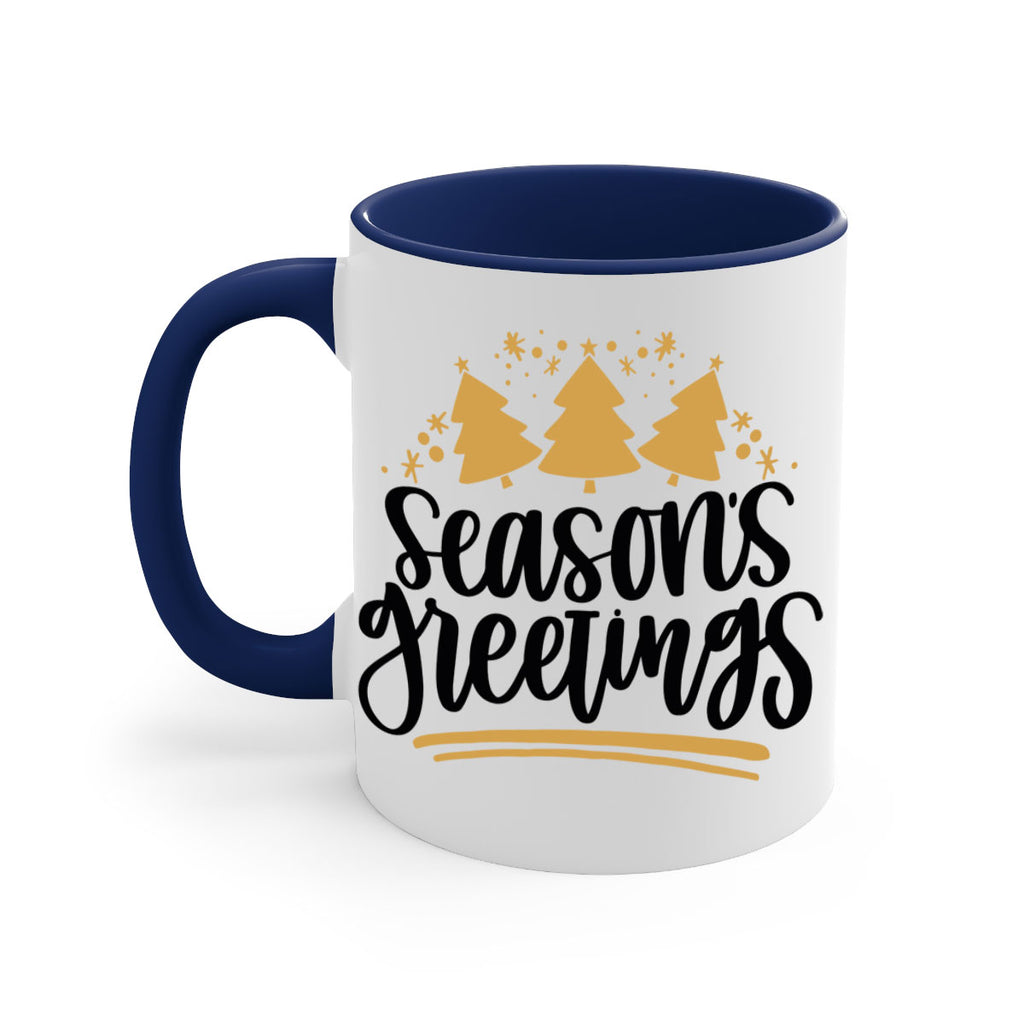 season greetings gold 51#- christmas-Mug / Coffee Cup